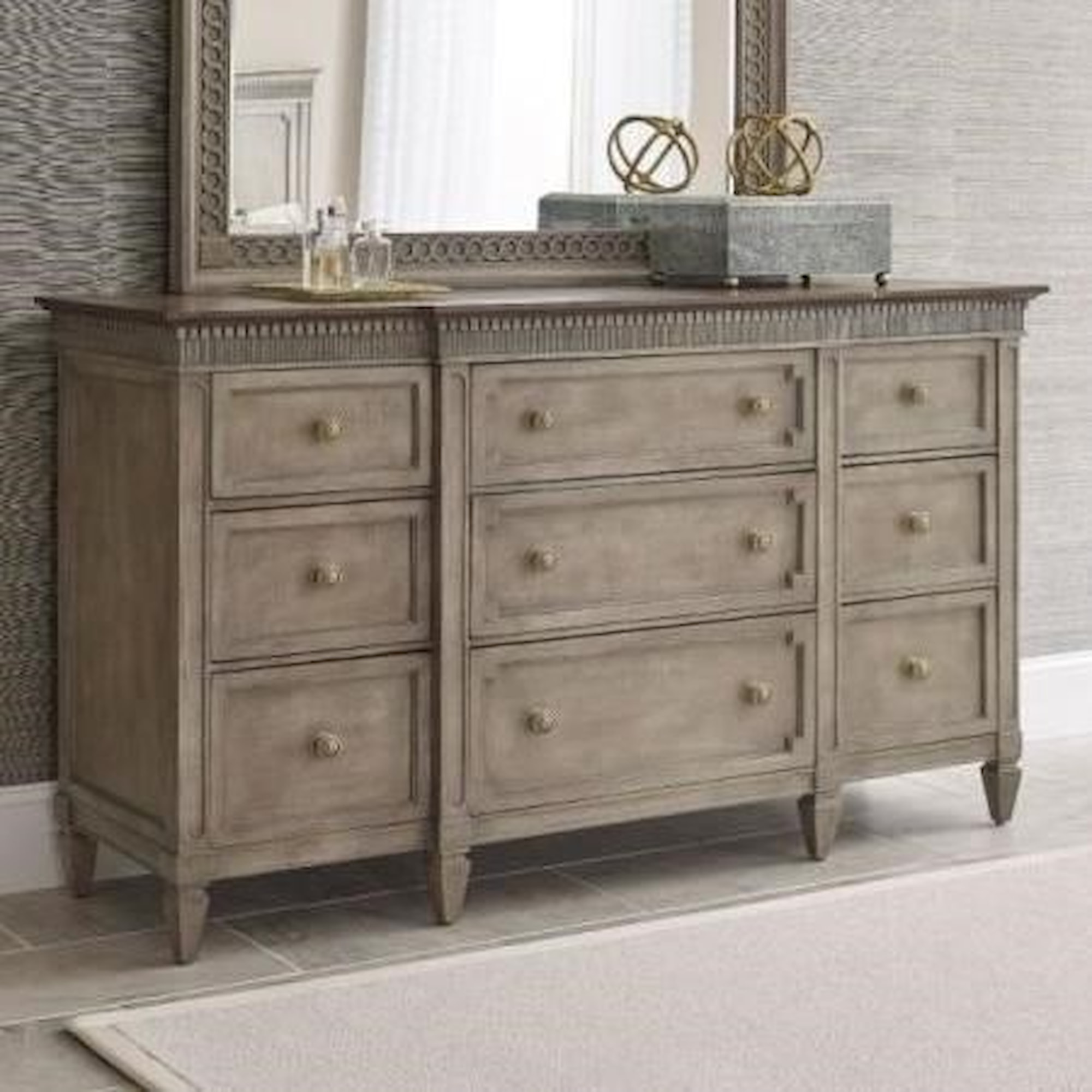 American Drew Savona 654-130 Stockholm 9 Drawer Dresser | Turner Home ...